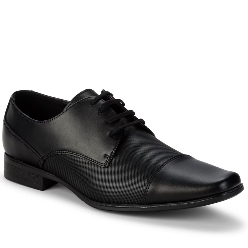 Calvin Klein Bachman Dress Shoes Men’s 10M – Classic Black Square Toe Oxford.
